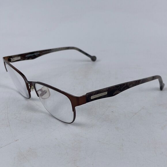 Jonathan Adler‎ JA505 Eyeglasses Frame Unisex Brown Plastic Full Rim 55-18-140 - Picture 4 of 13